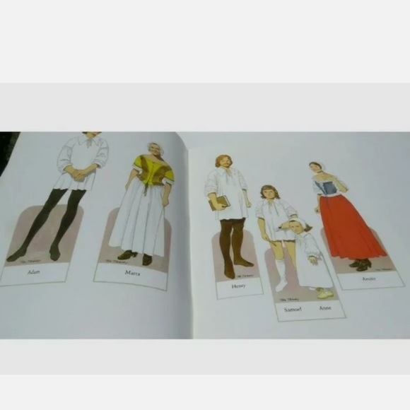 Vintage 1987 Paper Dolls Traditional Colonial - Picture 5 of 7
